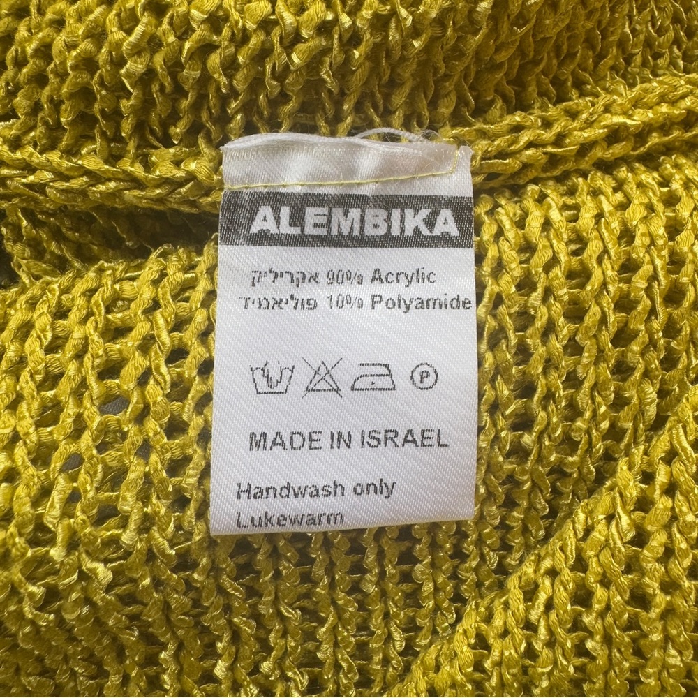 Alembika Knit Tunic Top - Chartreuse & Black - Small - Picture 6 of 8